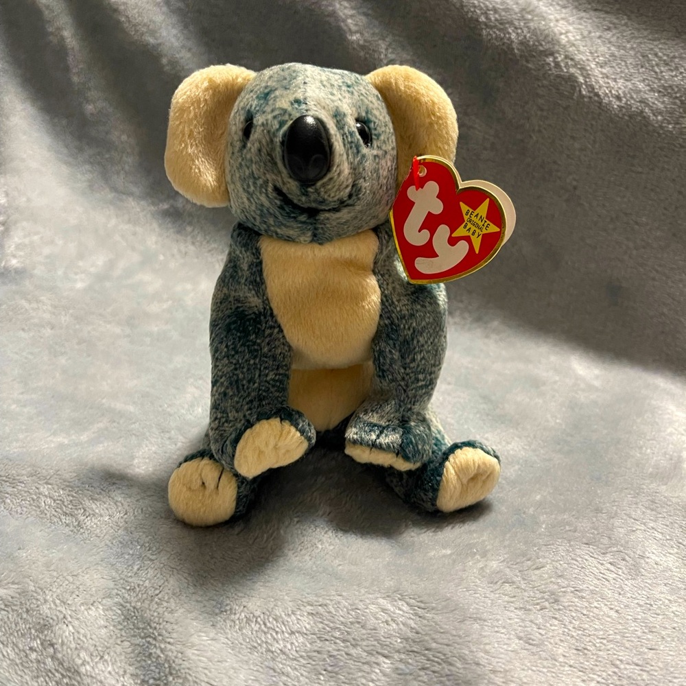 🐨 TY Beanie Baby “Eucalyptus” the Koala (1999) – Blue-Green Hue, Excellent Shape